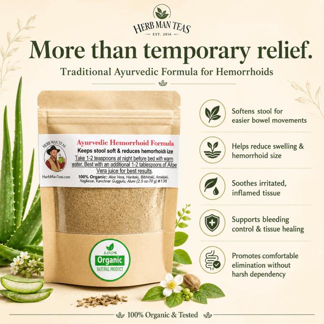 HEMORRHOID FORMULA - Herb Man Teas