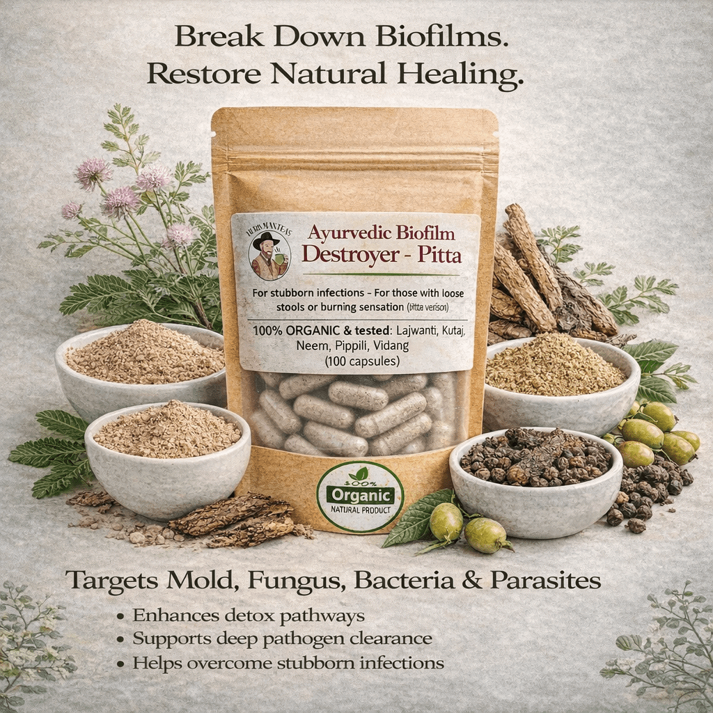 Biofilm Destroyer Formula - Pitta version - Herb Man Teas