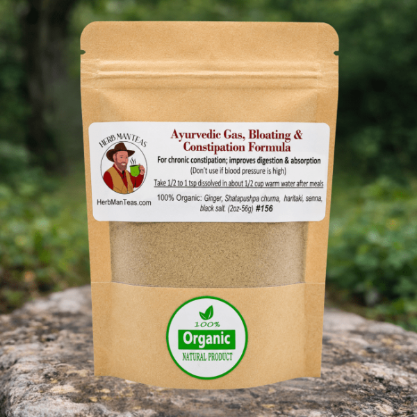 Gas, Bloating & Constipation Formula - Herb Man Teas