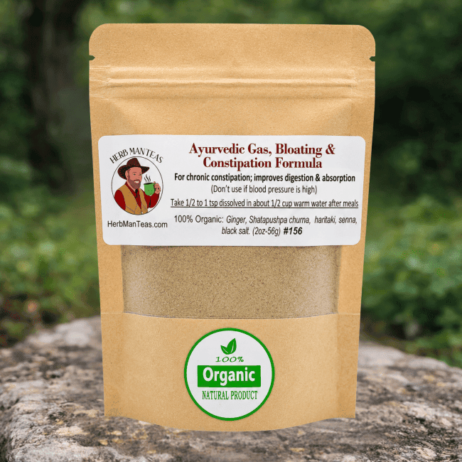 Gas, Bloating & Constipation Formula - Herb Man Teas