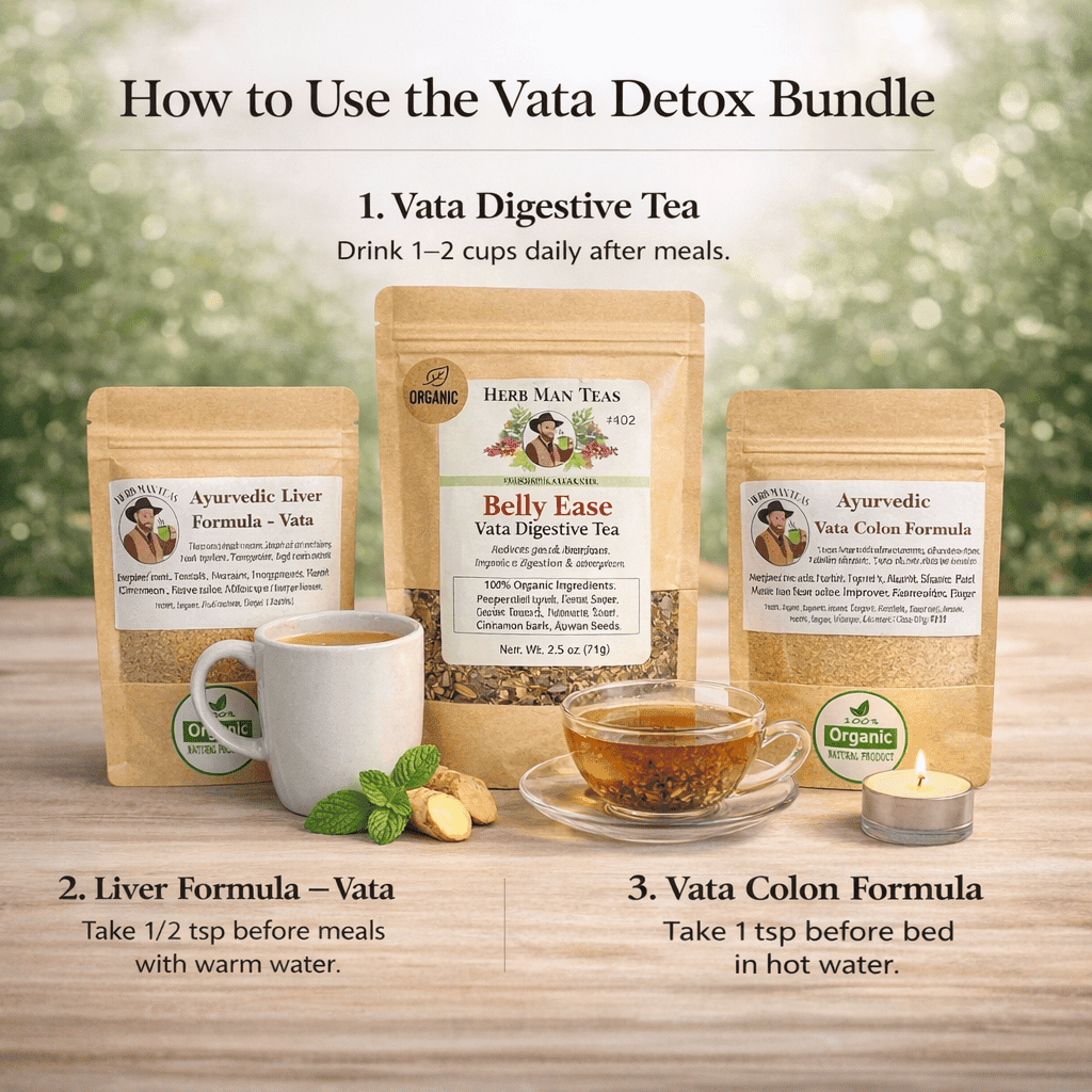 DETOX PACKAGE - Vata version - Herb Man Teas
