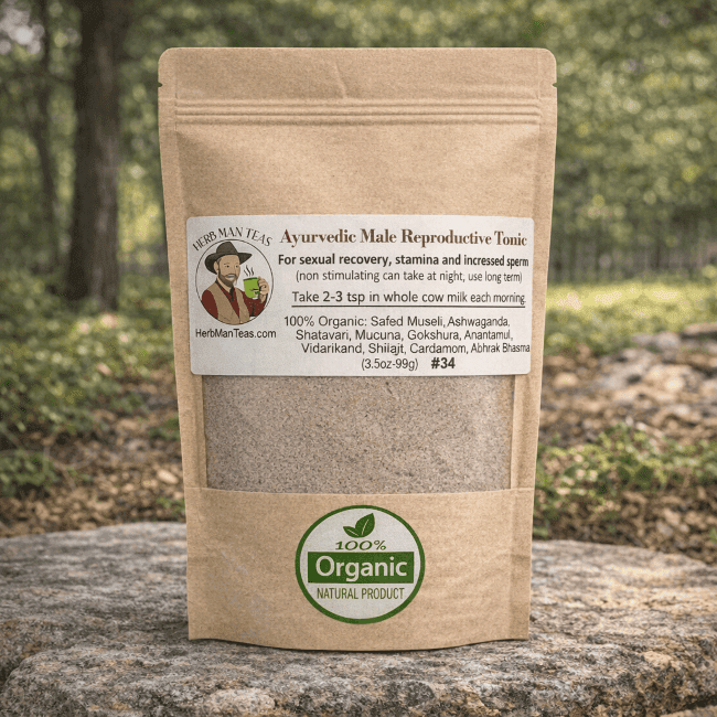 Male Reproductive Tonic with Shilajit - Herb Man Teas