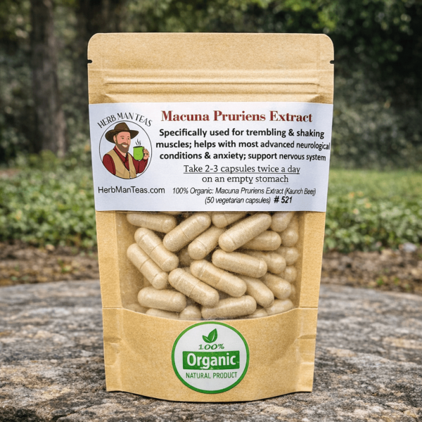 Mucuna Pruriens Extract Capsules - Herb Man Teas
