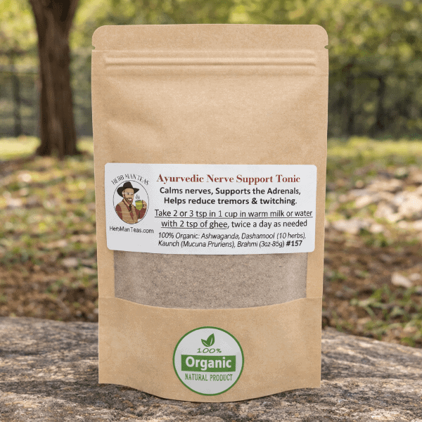 Nerve Support Tonic used for tremors - Herb Man Teas