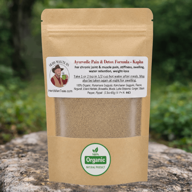 PAIN AND DETOX FORMULA - Kapha version - Herb Man Teas
