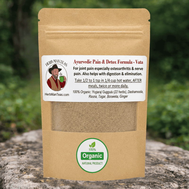 PAIN AND DETOX FORMULA - Vata Version - Herb Man Teas