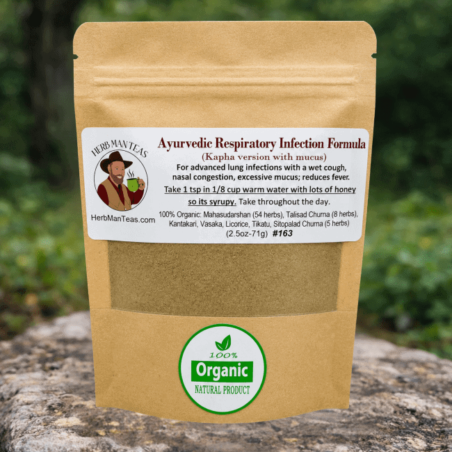 RESPIRATORY INFECTION FORMULA - high mucus version - Herb Man Teas